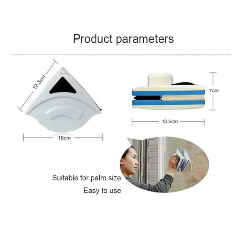 Домашний стеклоочиститель для стекол щетка инструмент двухсторонняя Магнитная щетка для мытья окон щетка для мытья стекол инструмент для чистки 15-24 мм