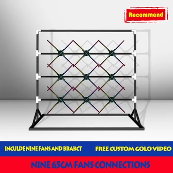 

65cm 3d naked-eye holographic projection advertising machine three-dimensional suspension led no screen display can be stitched