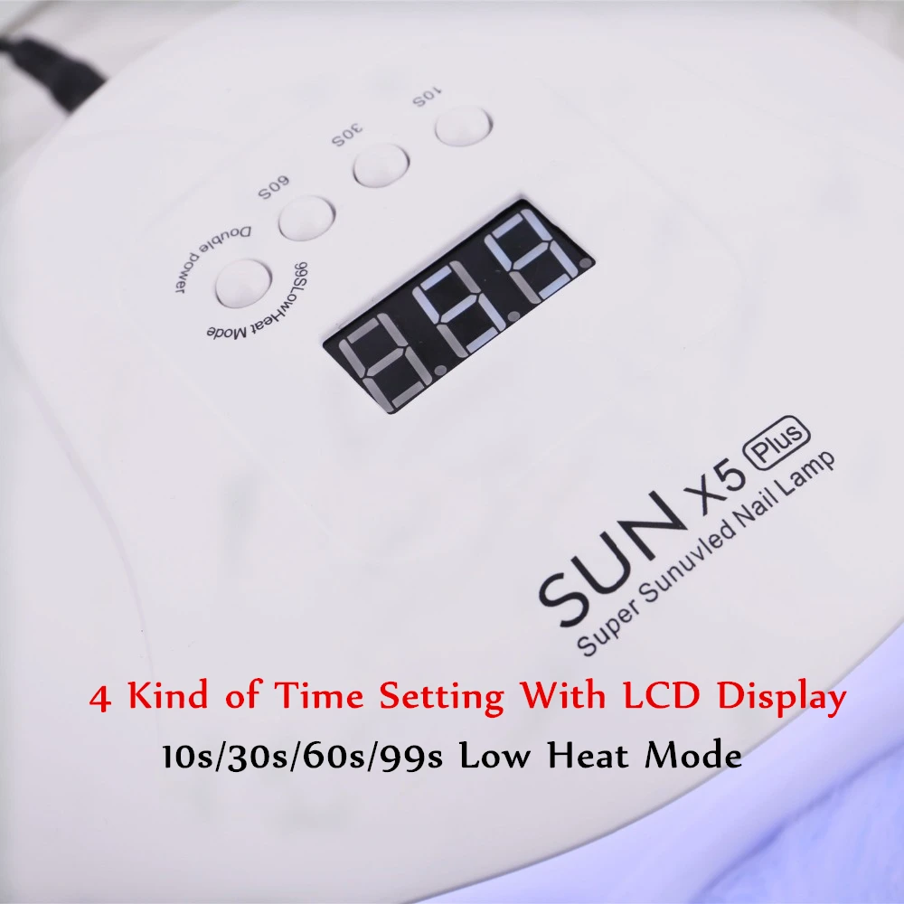 SUN X5 Plus лампа для ногтей Светодиодный УФ-светильник для сушки ногтей 54 Вт Гель-лак отверждаемая лампа с автоматическим датчиком ЖК-дисплей быстросохнущая лампа для маникюра гелевые инструменты