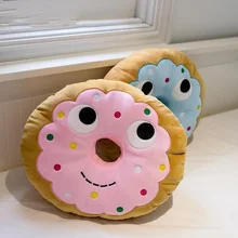 

40cm Donut Plush Pillow Stuffed Food Soft Doll Macaron Donut Cushion Creative Cartoon Office Chair Nap Pillow Home Soft Decor