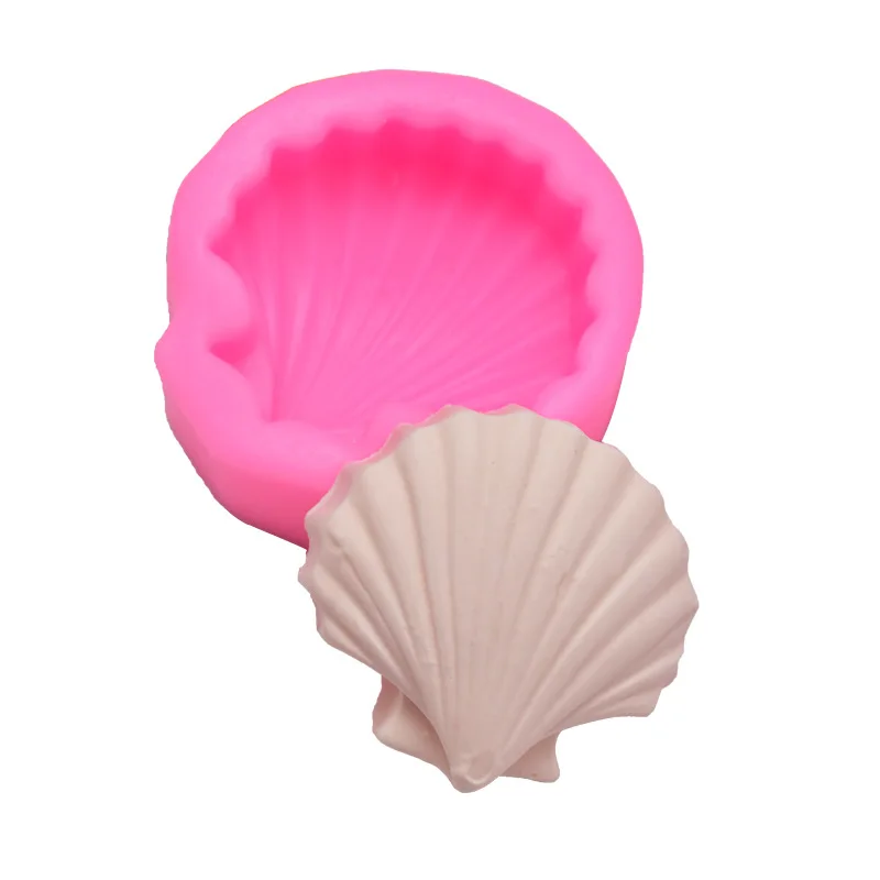 DIY Baking Tool Marine Organism Seashells Modeling Mousse Cake Decoration Fondant Biscuit Clay Silicone Mould