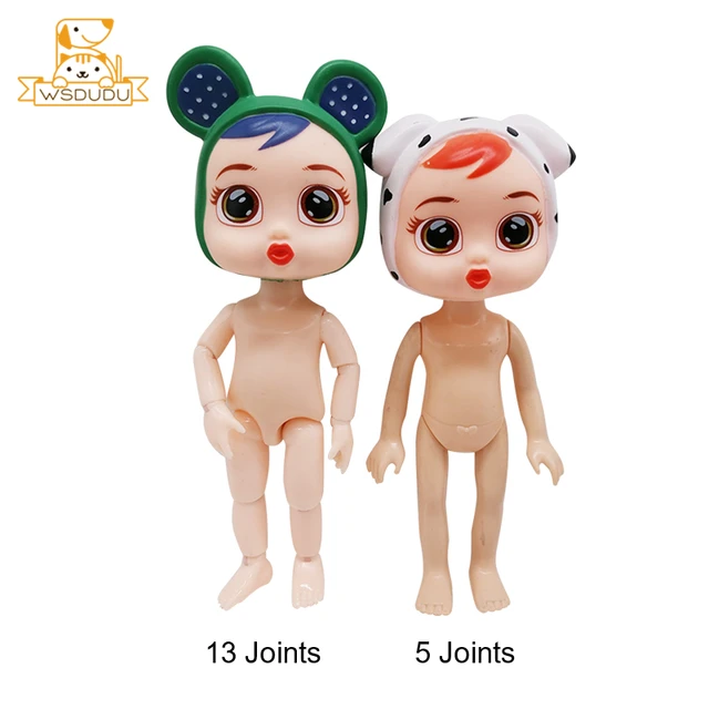 Kawaii Reborn BJD Baby Animal Dolls Cow Leopard Elephant Rabbit Bunny Frog Ladybug Cute Girl Ball Jointed Body Toys Cartoon Gift 3