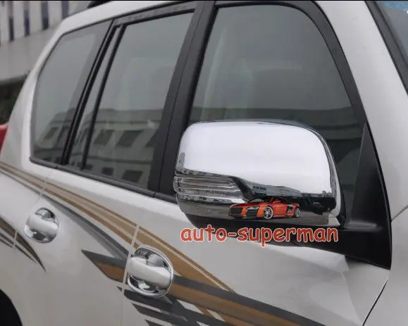 Хромированная боковая зеркальная Накладка для Toyota Land cruiser FJ200 2012