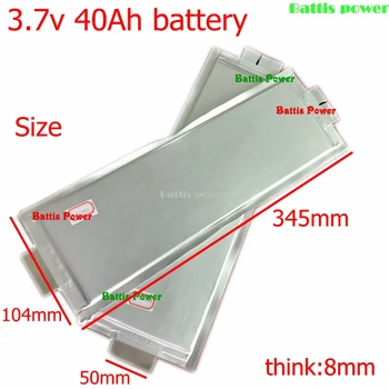 

3.7v 40AH lithium polymer battery 3C 120A discharge for DIY 12V 48V 400A 200Ah golf trolley trike vehicle scooter inverter RV