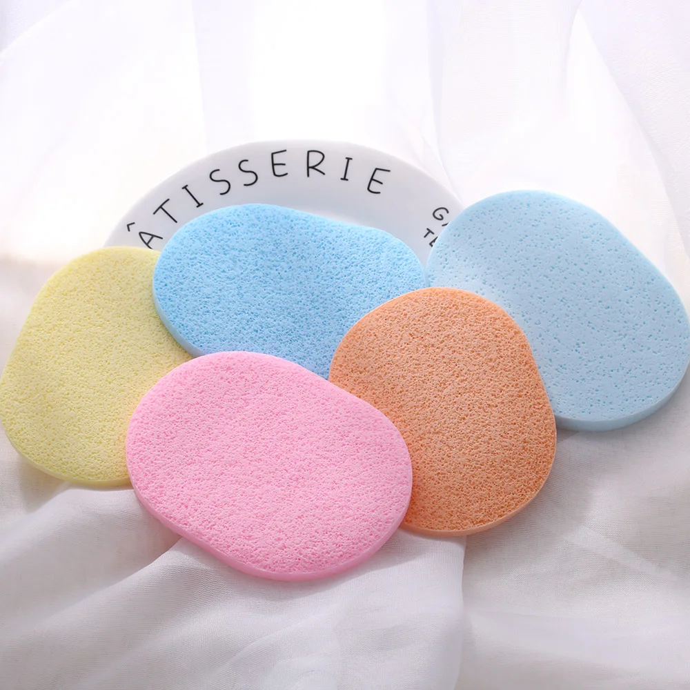 

Random Color!! 5Pcs/Pack Soft Facial Cleansing Sponge Face Makeup Wash Pad Cleaning Makeup Sponge Esponja Maquiagem Tools