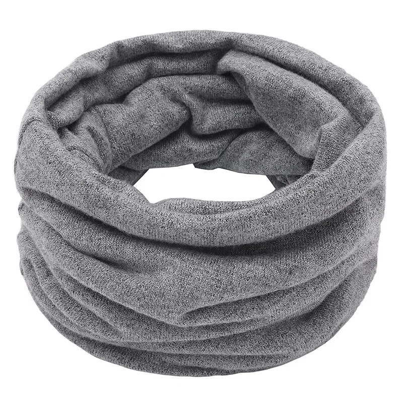 Unisex Winter Warm Knitted Ring Solid Scarf bandana headscarf multifunctional bandana bandana neck cover Knitted scarf Bandana Men Women Fashion Headband Elastic Neck Collar Scarf Windproof