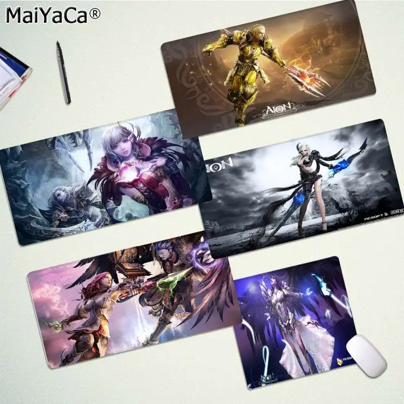MaiYaCa Лидер продаж Aion геймер Блокировка края коврик для мыши игра большой коврик для мыши клавиатуры коврик