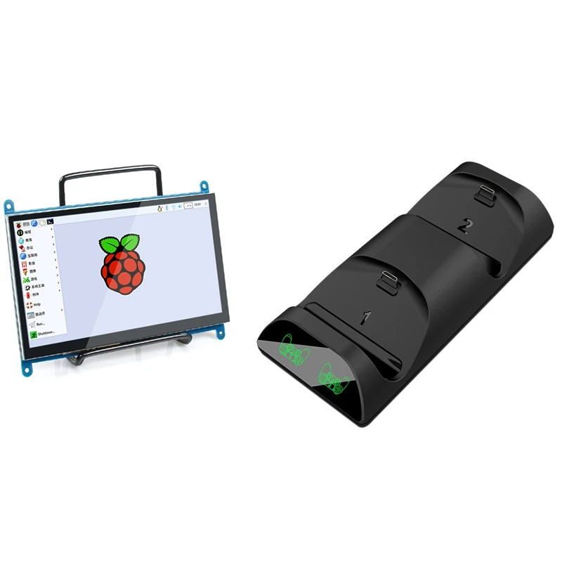 2 комплекта аксессуаров: 1 набор 7 дюймов для Raspberry Pi 3 Model B + ЖК дисплей Touch Sn и