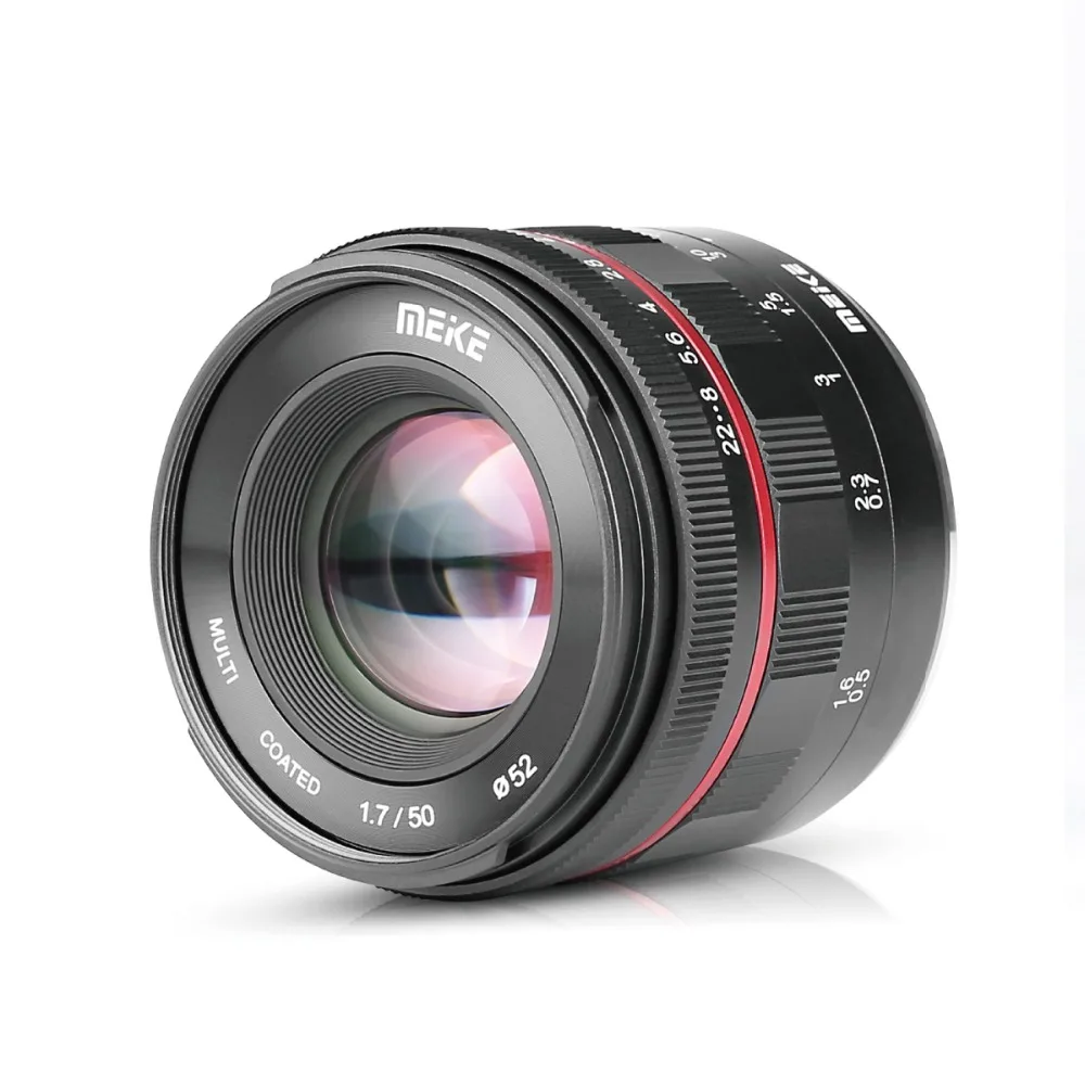 Meike MK 50 мм f/1 7 Большая диафрагма ручная фокусировка объектив для Fuji X mount