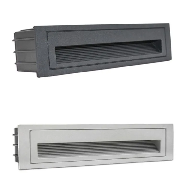 1pcs 15W Recessed LED Stair Light AC85-265V Indoor/Outdoor IP68 Corner Wall Light Stairs Step Stairway Hallway Staircase Lamp