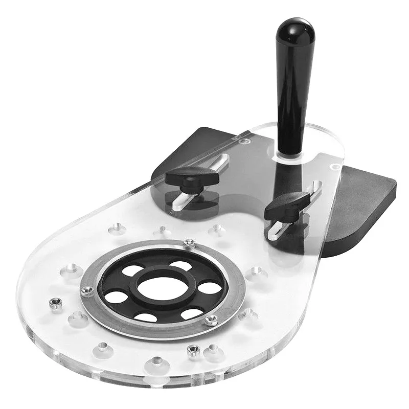 Universal Woodworking Milling Base Electric Engraving Trimming Machine Flip Board Bottom Plate Slotting Trimming Hole Locator