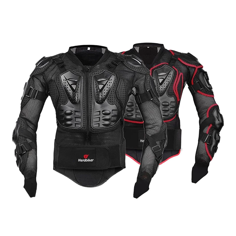 HEROBIKER мотоциклетная куртка мужская полное тело мотоциклетная Броня мотокросса гоночная Мото куртка для езды на мотоцикле защита размер S-5XL
