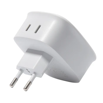 

TOPELY European Standard Conversion American Standard Plug Adapter, Multifunctional Portable with USB Socket, Suitable for Trave