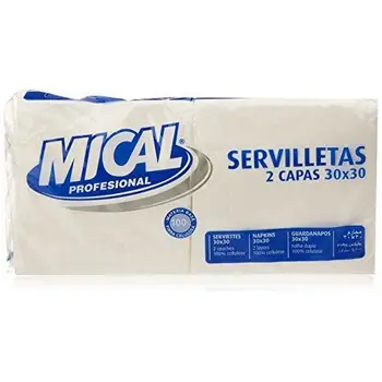 

Mical-Tovaglioli, colore: Bianco, 2 strati 30 cm x 30 cm - 2 x 100 pezzi