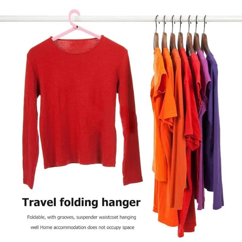 5 шт. набор одежды складные вешалки с канавкой противоскользящие стеллажи портативный домашний шкаф для путешествий принадлежности для хранения