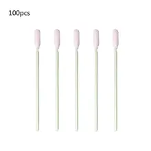 100 шт маленькие гибкие головки одноразовые чистящие тампоны губка без пыли круглые с поролоновым наконечником палочки для камеры оптический объектив принтера