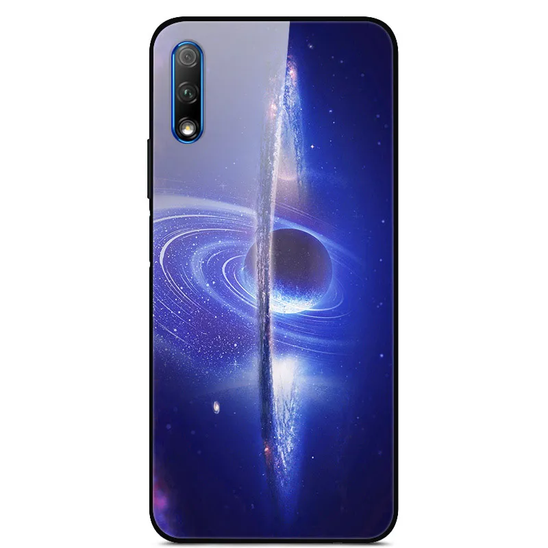 16 Для huawei Honor 9X чехол закаленного стекла крышка с пространство Распечатать чехол для телефона для Honor 9X силиконовый бампер чехол для huawei Honor9X 9 X - Цвет: 16