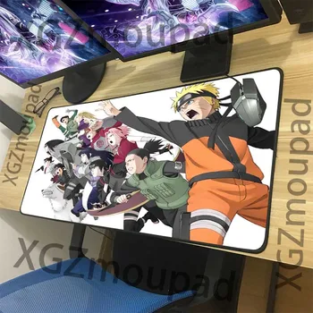

XGZ Anime Naruto Junior Friendship Large Mouse Pad Black Lock Edge Computer Customized Table Mat Rubber Stripe Non-slip Coaster