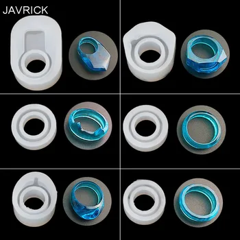

6Pcs DIY Rings Silicone Mold Jewelry Pendant Rings Resin Casting Circle Mould