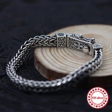 S925 Стерлинговое Серебро, мужской браслет, плоская цепочка, индивидуальная классика, модный стиль, властный Ретро стиль, в форме киля, ювелирное изделие для влюбленных, подарок