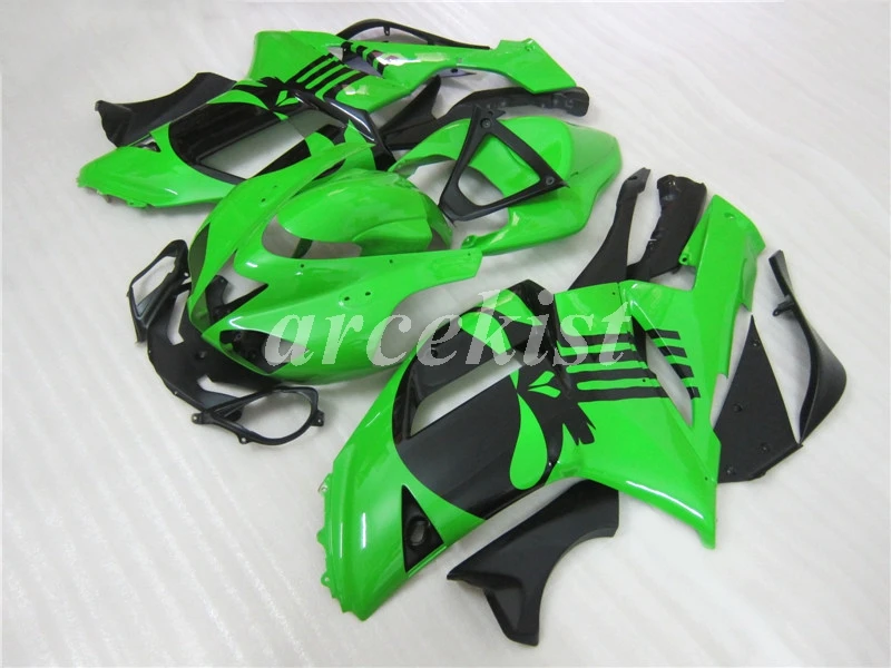 ABS мотоцикл Обтекатели наборы Подходит для Kawasaki Ninja ZX-6R ZX6R 2007 2008 07 08 636 на заказ зеленый черный