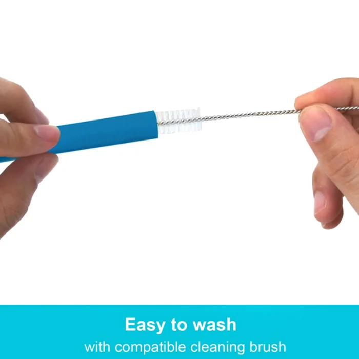 12Pcs Reusable Silicone Drinking Straws Flexible Curved Straw with 3Pcs Cleaning Brushes Hogard