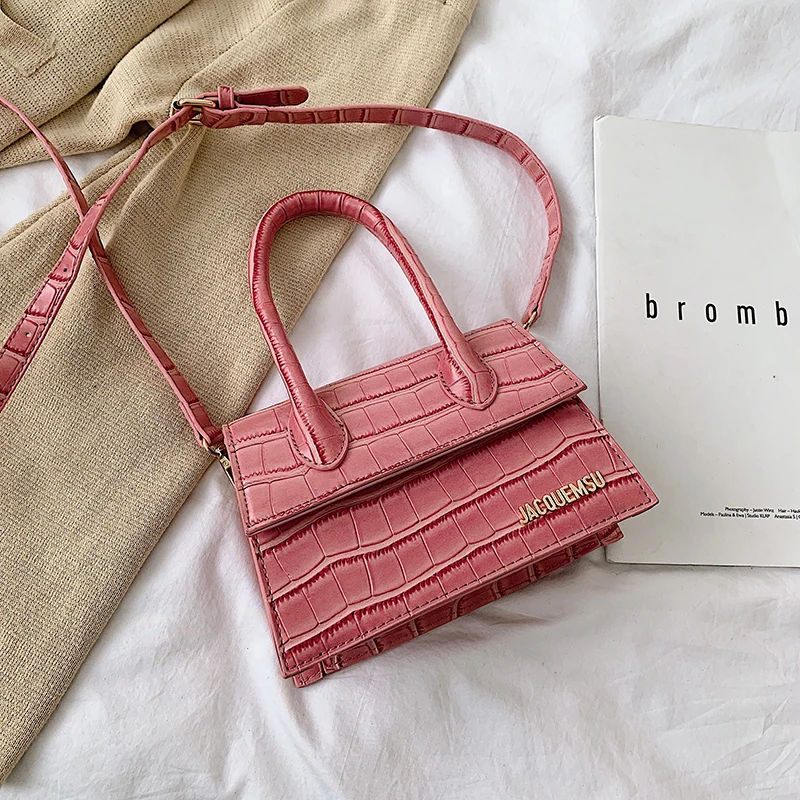 Змеиная мини женская сумка от известного бренда, роскошные сумки для женщин, сумки через плечо, женские сумки-мессенджеры, маленькая сумка-тоут - Цвет: 818 Big Pink