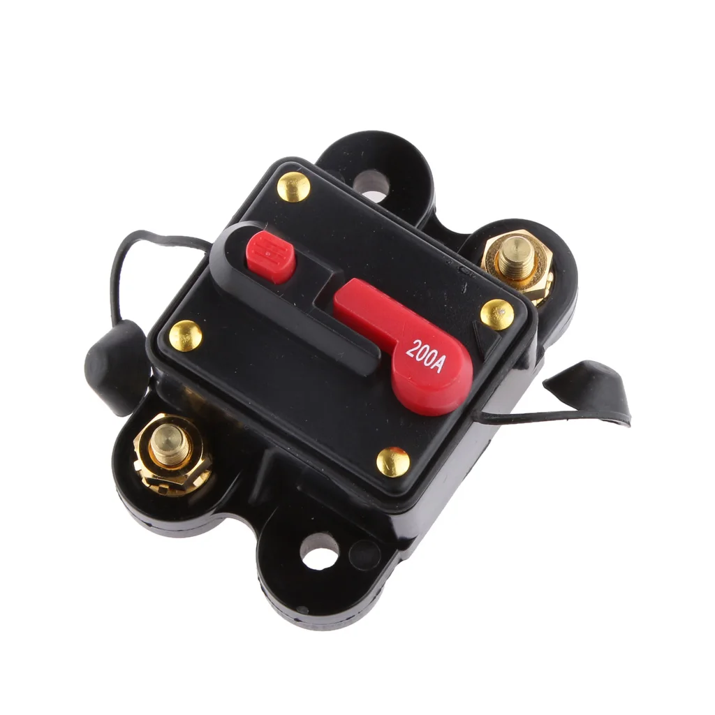 Waterproof 200 Amp Manual Reset Circuit Breaker 12v/24v Car Auto Boat Fuse