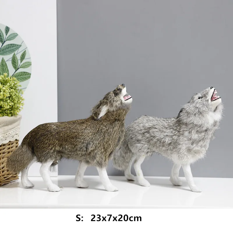simulation animal dog toy soft shepherd wolf dog animal model exhibition hall home decoration DY80059 (15)