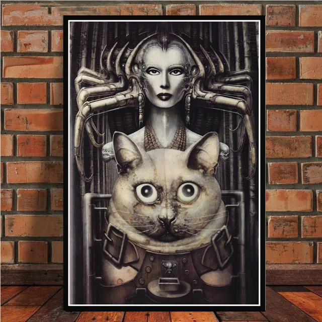 Hr Giger Li II постер с изображением чужого искусства стены картины плакаты и принты холст живопись для комнаты домашний декор - Цвет: 3