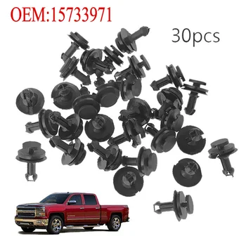 

30Pcs Bumper Clips Deflector Balance Clips Fastener For Chevy Silverado 1500 2500 Fender