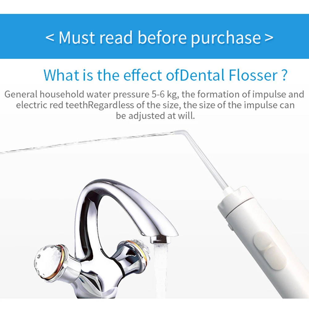Стоматологический Flosser оросительный кран ирригатор полости рта очиститель языка портативная струя воды зубная нить Flosser орошение Прямая поставка