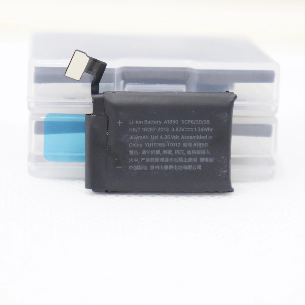 2 Pz 5 Pz 10 Pz Batteria A1850 Per Apple Watch 3 42Mm Series3 S3 Gps + Lte Versione 352Mah