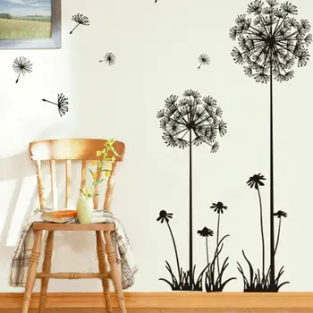 

50x70cm Removable PVC Wall Stickers DIY Dandelion Wallpaper Wall Sticker Home Decor