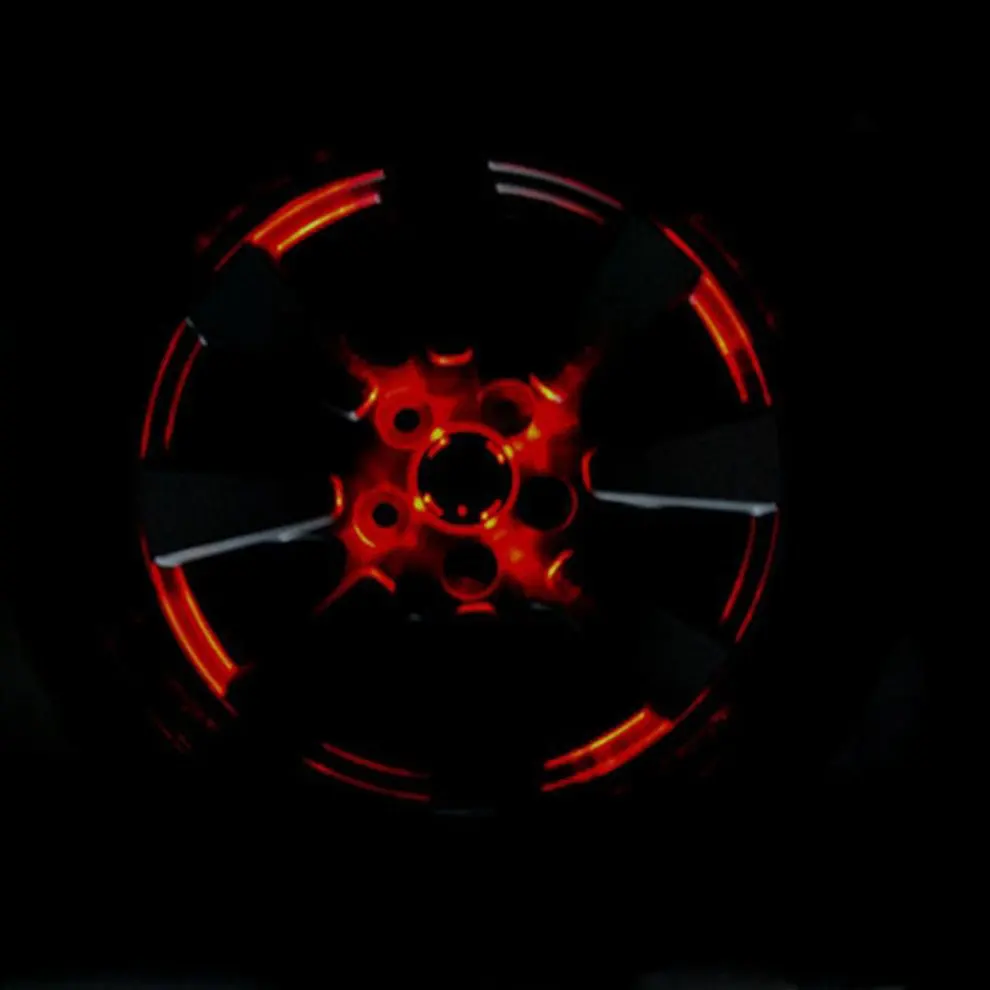 4 Mode 12 LED Fashion Attractive Car Auto Solar Power Saving Flash Color Wheel Light Decor Decoration