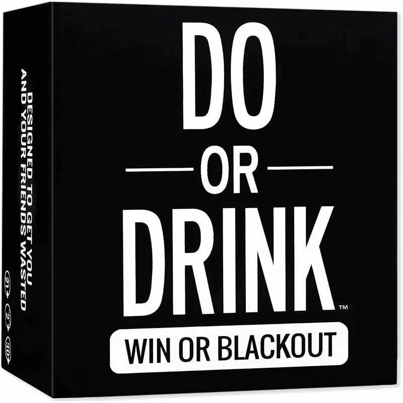 

The New Board Game Card DO OR DRINK Board Games Drinking Game Camping and 21st Birthday Parties Playing Cards Party Game College