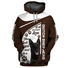 

Dutch Shepherd 3D Hoodies Printed Pullover Men For Women Funny Sweatshirts Fshion Christmas Sweater Drop Shipping 07