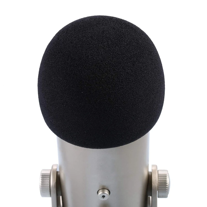 AAAE топ-чехол для микрофона губка микрофон лобовое стекло для Blue Yeti, Yeti Pro конденсаторный микрофон(черный, 3 шт. в упаковке