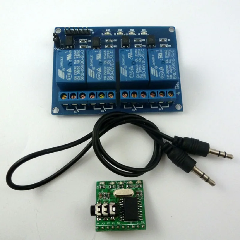Комплект звукового дистанционного реле CE005 * 1 + YC064 DTMF декодер голоса для телефона