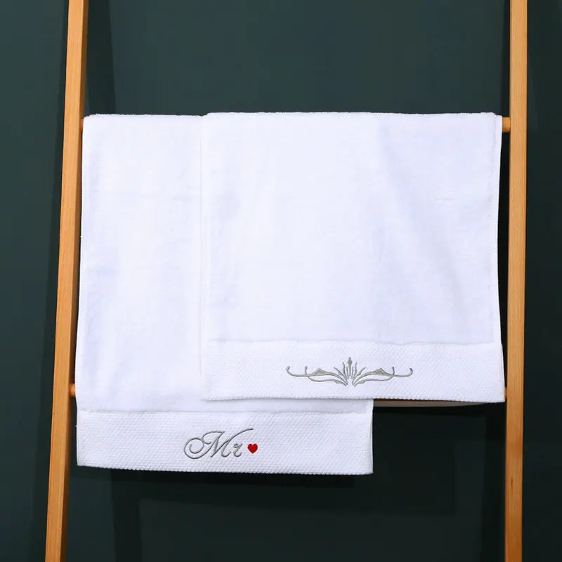 Serviette de bain en éponge de coton - Bleu ancien clair - Home All | H