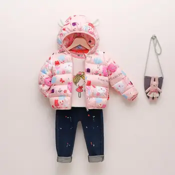 

Children's clothing coat jacket 2019 new thin section boys and girls cotton jacket baby down jacket cotton clothes