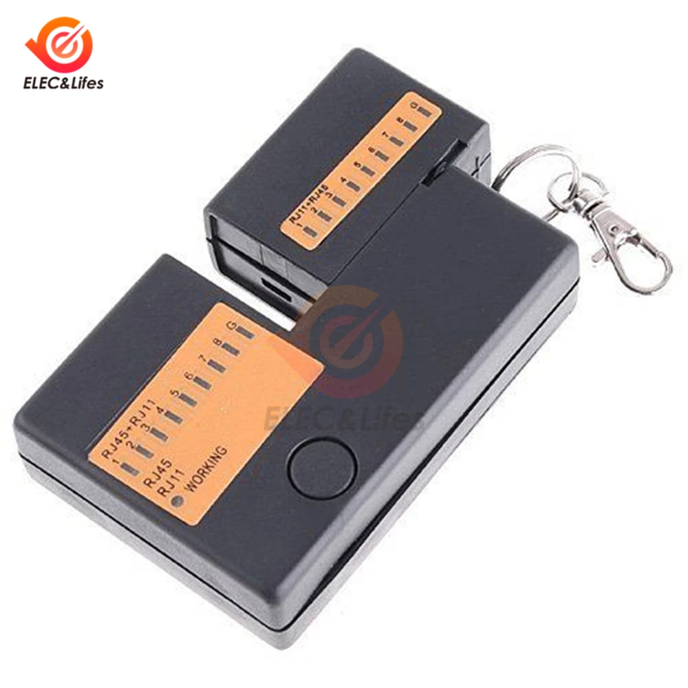 Professional Mini Network LAN Cable Cat5 RJ11 RJ45 Tester 9V Mini Network Tester network cable tester