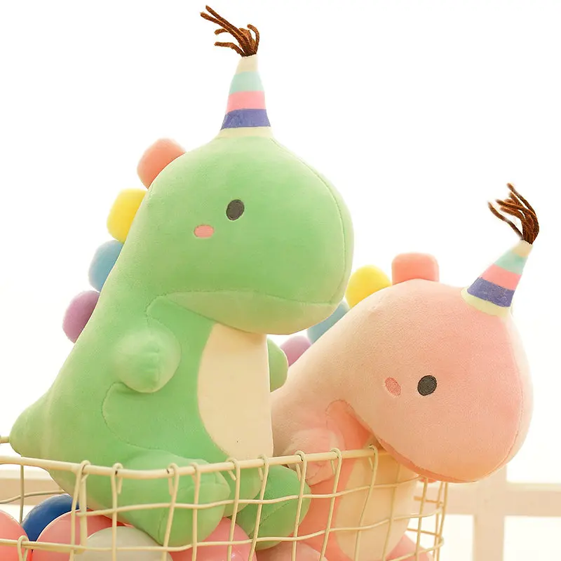 Peluche de dinosaurio Hap de arcoíris para niños, muñeco de peluche de  cristal verde, dinosaurios rosas, juguete adorable para calmar - AliExpress  Juguetes y pasatiempos