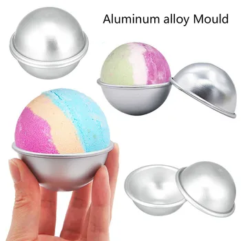 

Round Aluminium Alloy Bath Bomb Molds DIY Tool Bath Bomb Salt Ball Homemade Crafting Gifts Semicircle Sphere Mold