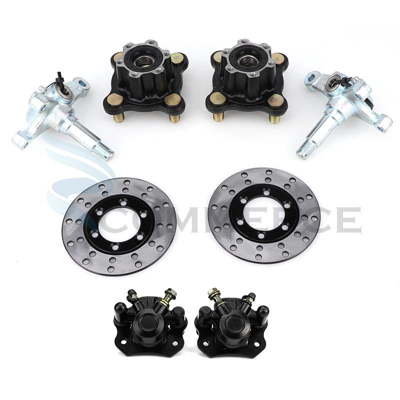 1set Steering Strut Knuckle Spindles With 100mm M14*4 Stud Brake