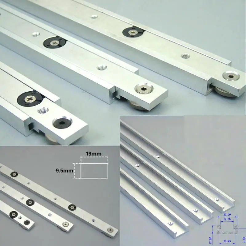 Aluminium alloy T-tracks Slot Miter Track And Miter Bar Slider Table Saw Miter Gauge Rod Woodworking Tools DIY afbeelding