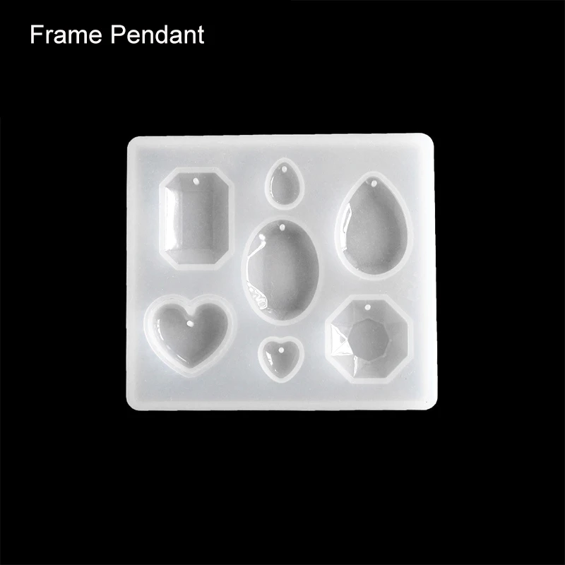 Frame Pendant 1 шт. Подвеска для изготовления DIY прозрачная УФ-смола жидкий силикон комбинированные формы для DIY изготовления аксессуаров - Цвет: Frame Pendant