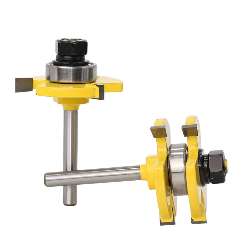 2pcs Stile Router Bits - 3 Bit Standard Ogee - 1/4" Shank door knife Woodworking cutter Tenon Cutter for Woodworking Tools
