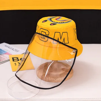 

Multifunctional Bucket Hat Kids Anti-dust Anti-spitting Anti-fog Droplets Cover Full Face Fisherman Cap Children Protective Hat