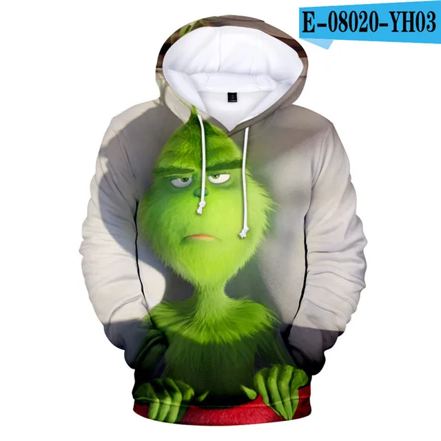 Лидер продаж, толстовки с 3D принтом из фильма The Grinch для мужчин/женщин, толстовки унисекс, спортивный костюм, модные пуловеры, уличная толстовка - Цвет: 3dwy-77